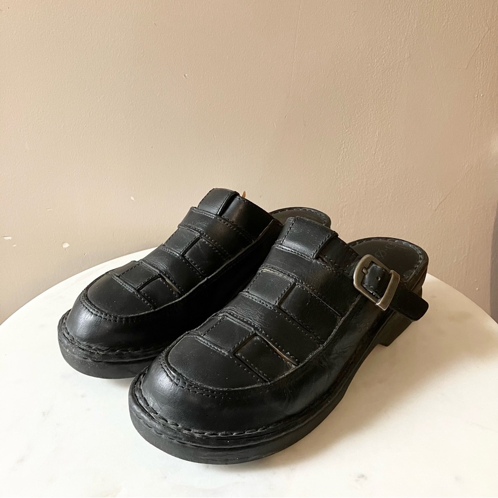 B.O.C. Woven Leather Clogs - Picture 2 of 9